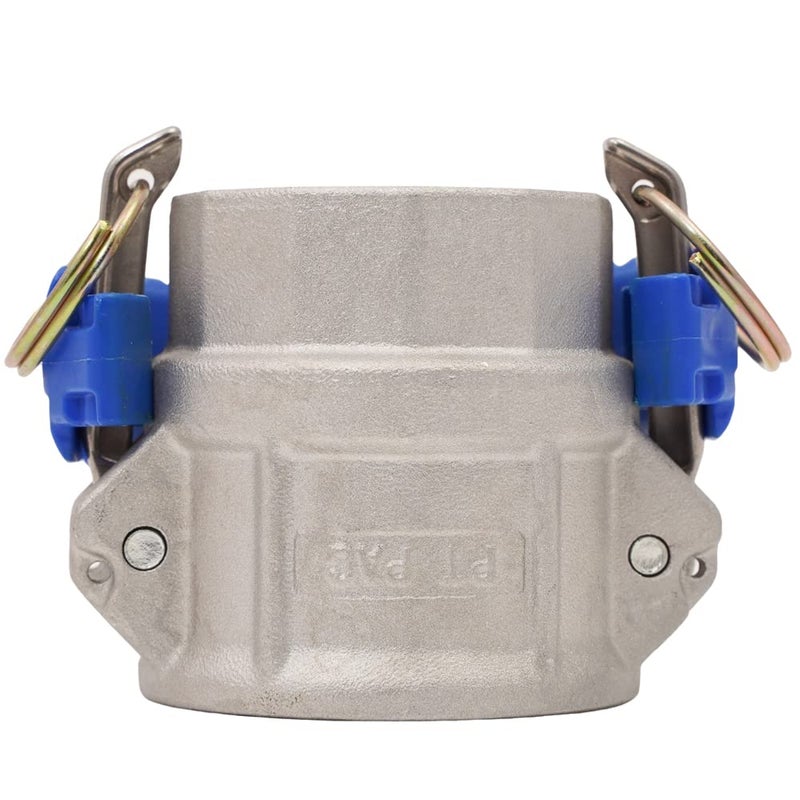 FireHoseDirect Camlock Safety Locks - Fits 2" Cam & Groove - Made in USA - Heavy Duty Plastic - Blue - Image 5